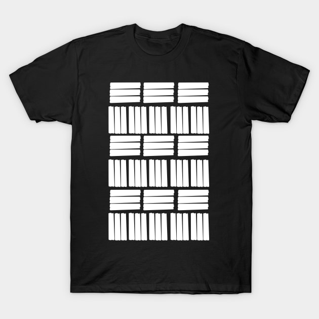 White Fences T-Shirt by Swadeillustrations